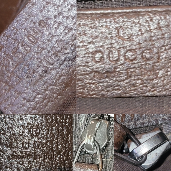 Authentic Gucci GG Canvas Brown Beige Large 2way Shoppers Shoulder Bag Tote - Picture 6 of 16